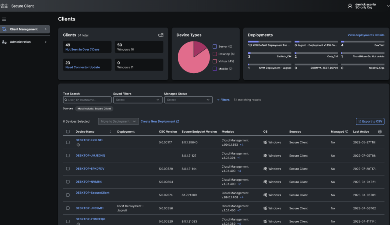 Accessing Secure Client Cloud Management after the SecureX EoL
